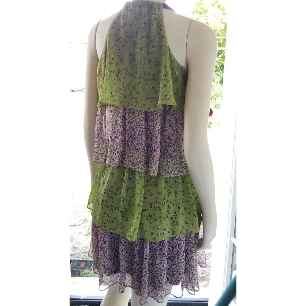 Allen B Schwartz Layered Colorful Dress, S. - Picture 5 of 7